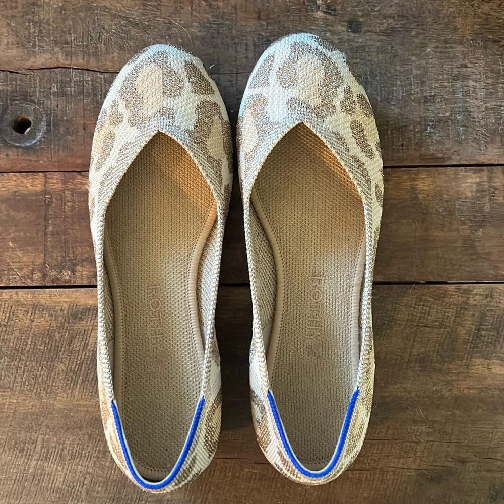 Rothy’s. The Flat. Size 7. Shimmer Cat. Worn Once.